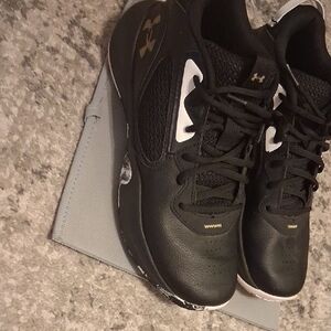 Under Armour Black and White Athletic Shoes